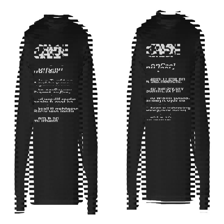 Canon ネームシャツ 長袖Tシャツ