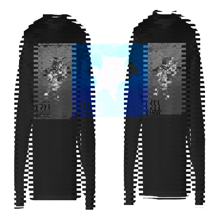 Cat Nevermind 子猫ニャーパロディ 面白い猫 動物好き 長袖Tシャツ ギフトのアイデア