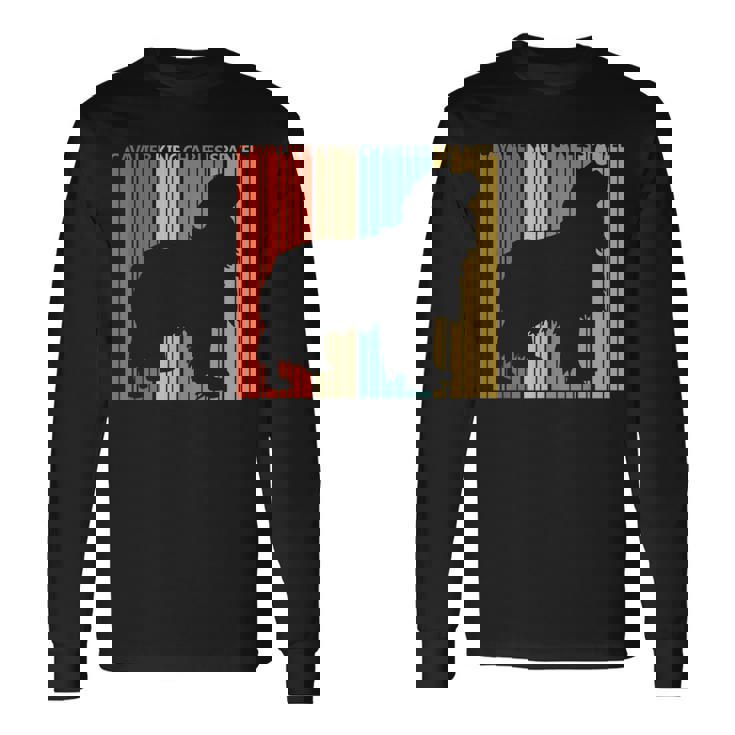 Cavalier King Charlespaniel キャバリア・キング・チャールズ・スパニエル 長袖Tシャツ ギフトのアイデア