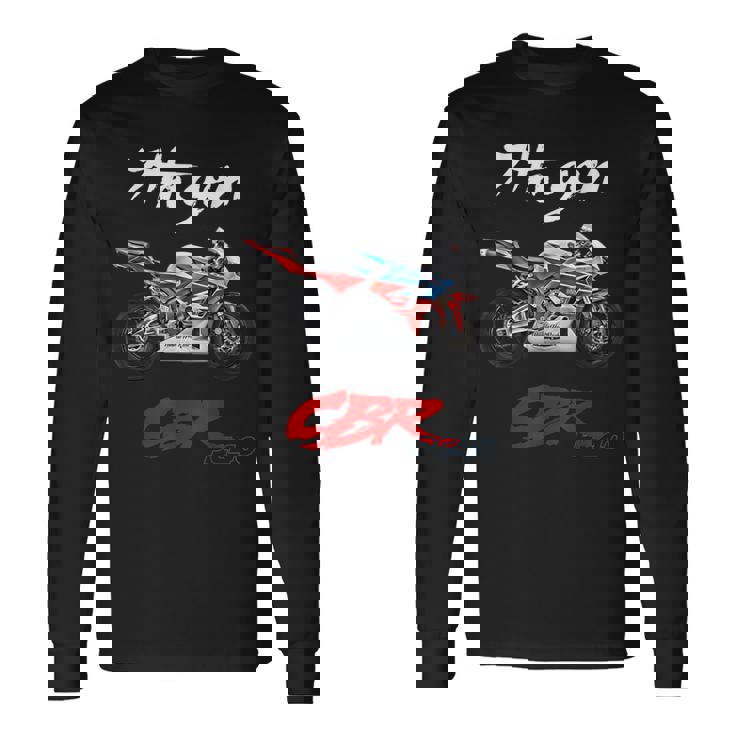 Cbr、オートバイ、オートバイ、ロードレース、バイカー、スポーツバイク、Pc40。 長袖Tシャツ