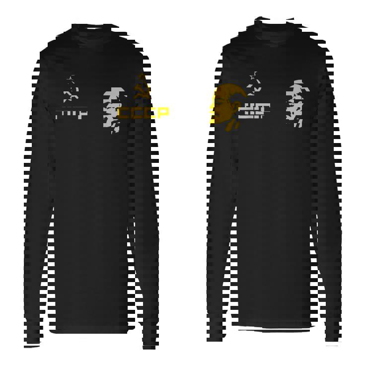 Cccp ソ連共産党 ロシア連邦 レーニンリーダー 長袖Tシャツ