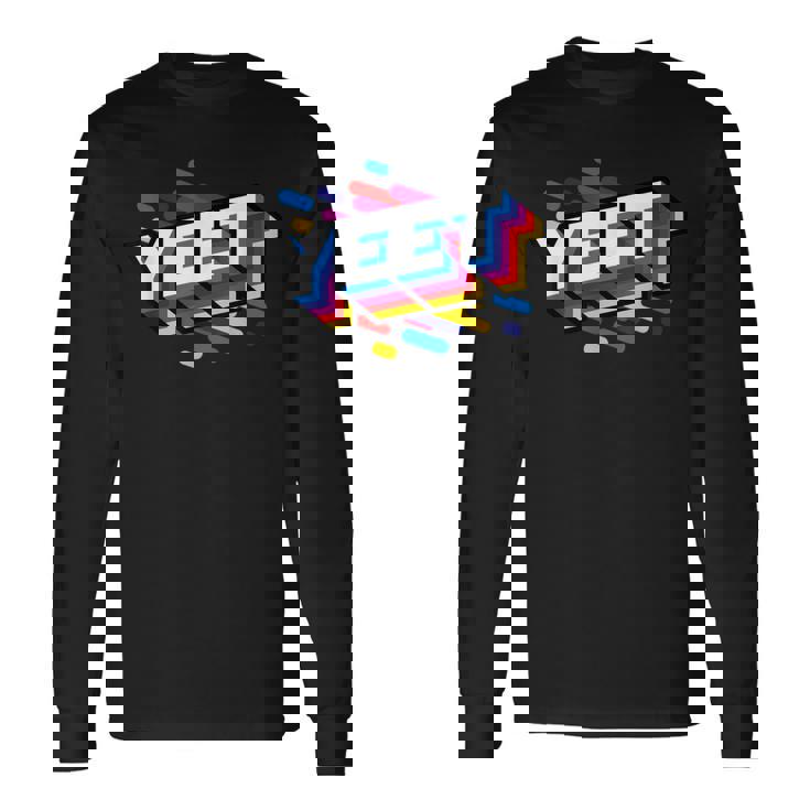 Celebration Yeet キッズ トレンディ ミーム スローガン Yeeting 長袖Tシャツ