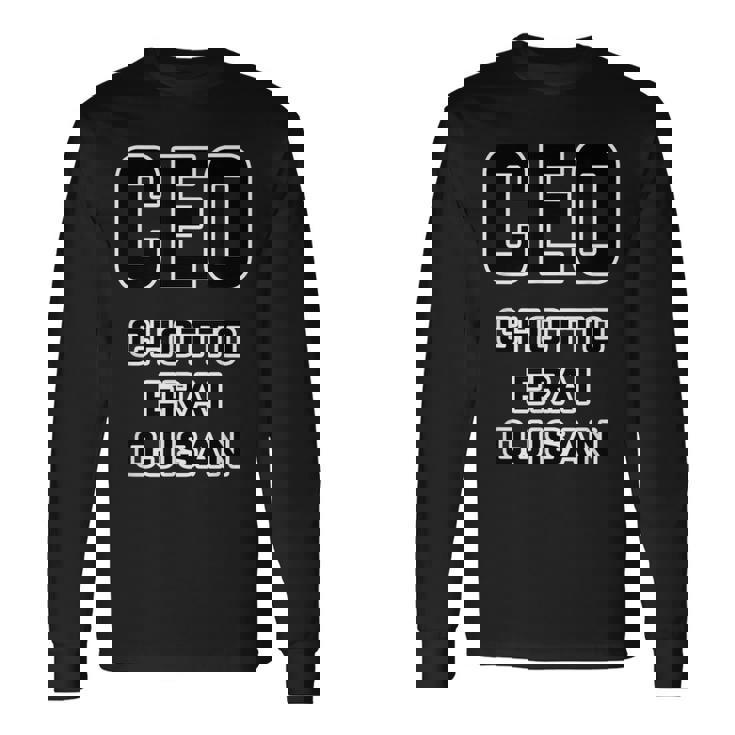 Ceo《Chotto Erai Ojisan ちょっとえらい おじさん》最高経営責任者【変なtシャツ屋さん】英語 面白い 長袖Tシャツ