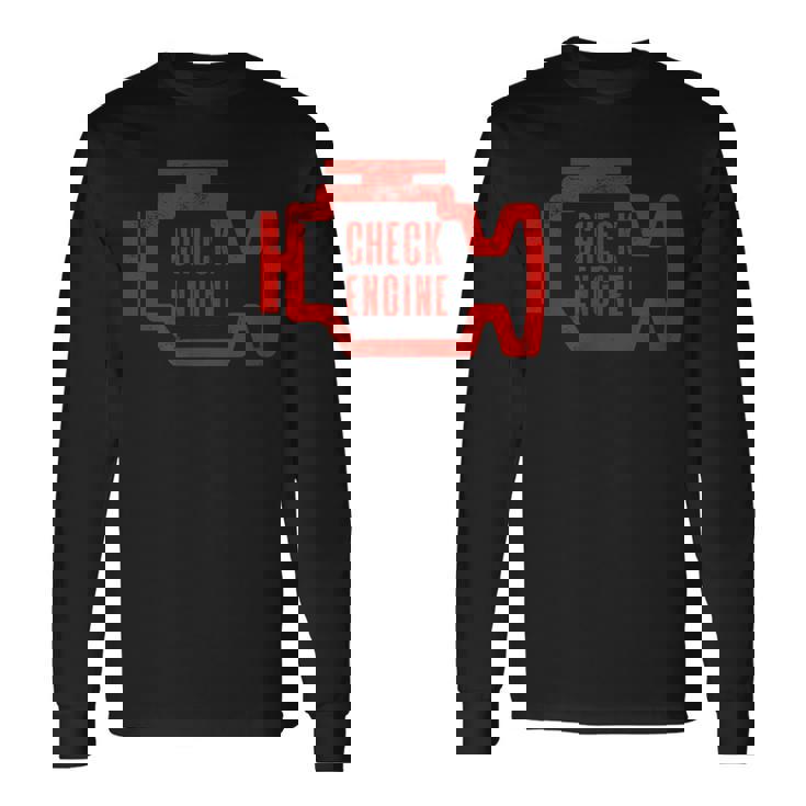 Check Engine Light アンティーク調デザイン 長袖Tシャツ