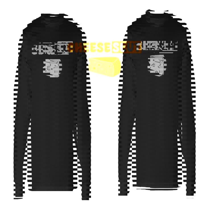 Cheeselut ファニーチーズ愛好家 乳製品 カード ユーモア メンズ レディース 長袖Tシャツ