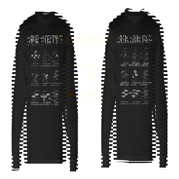 Chemisecientifique Grecque Aristote & Thalescience T-shirt à manches longues