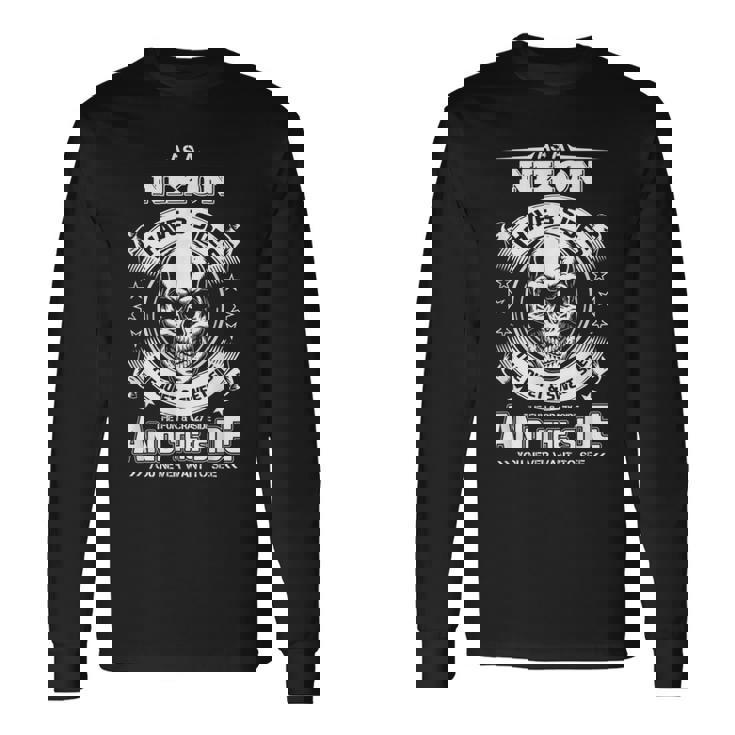 Como Nixon Tengo 3 Ladosolo Conocí A Unas 4 Personas Camiseta de manga larga