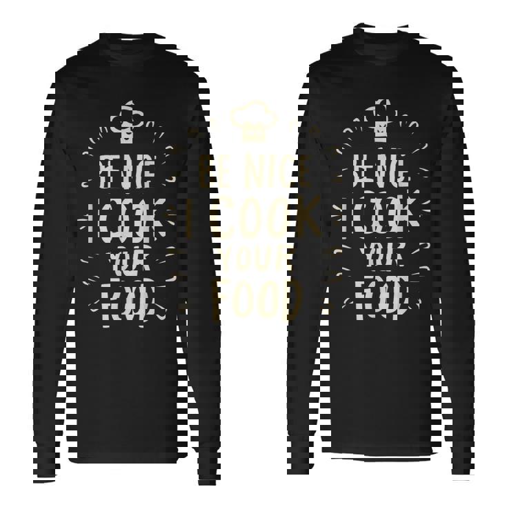 I Cook Your Food 料理 面白い クック シェフ 料理 長袖Tシャツ