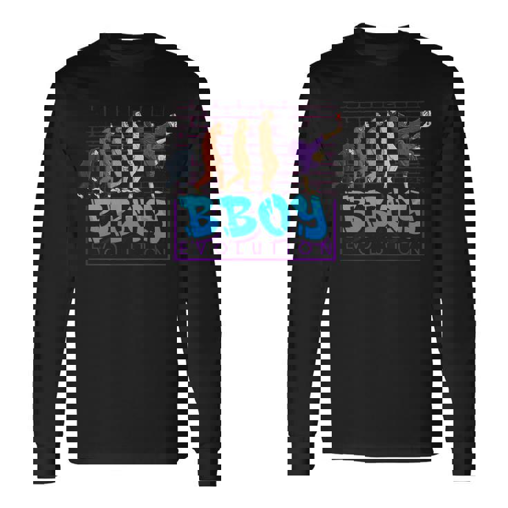 Cool B-Boy ブレイクダンス ヒップホップ ダンサー エボリューション 長袖Tシャツ