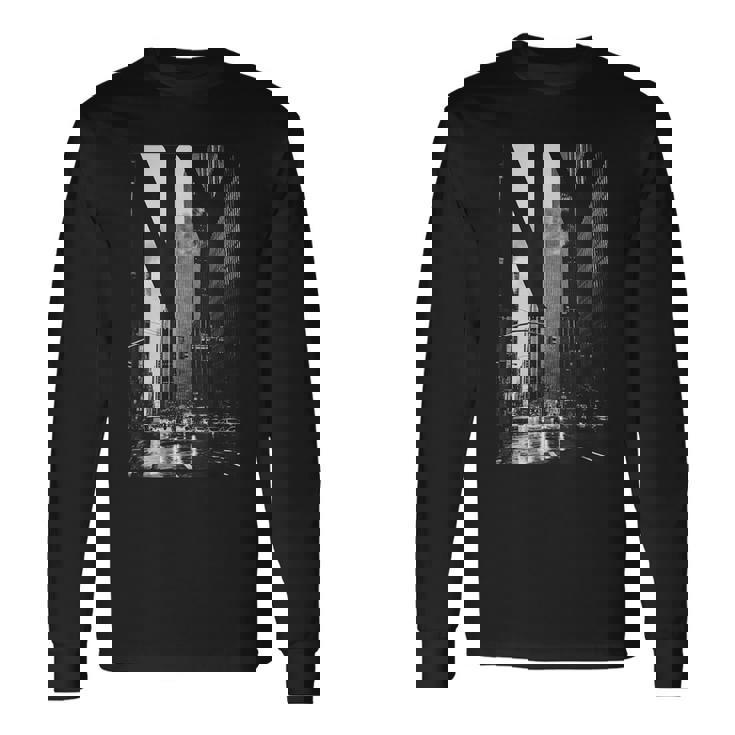 Cool New York City Abstractkyline & New York 長袖Tシャツ