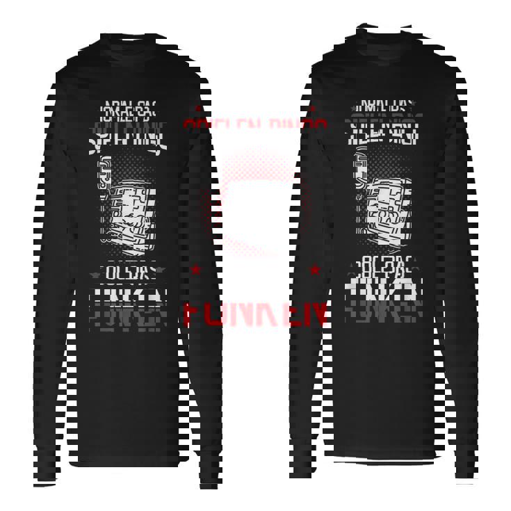 メンズ Coole Opas Funken アマチュア無線機 アマチュア無線機 長袖Tシャツ