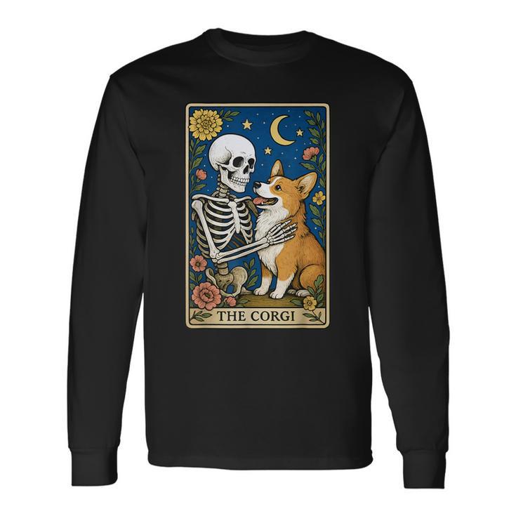 The Corgi Tarot Card Long Sleeve T-Shirt - Thegiftio