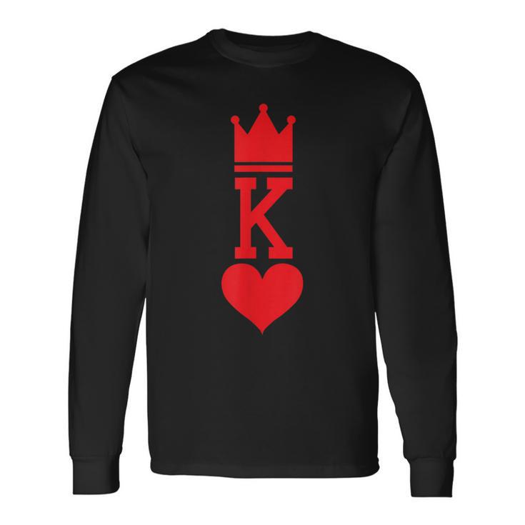 Costume Du Roi De Cœur T-shirt à manches longues