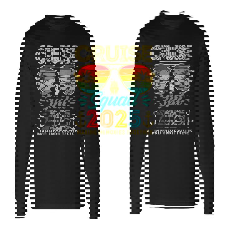 Cruise Squad 2025 Family Group Matching Summer Vacation Long Sleeve T-Shirt