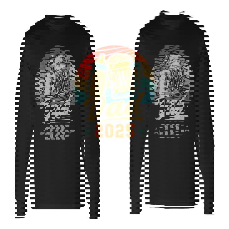 Dad 2025 年のパパ 初めての父の日 若いパパ 新しいパパ 長袖Tシャツ