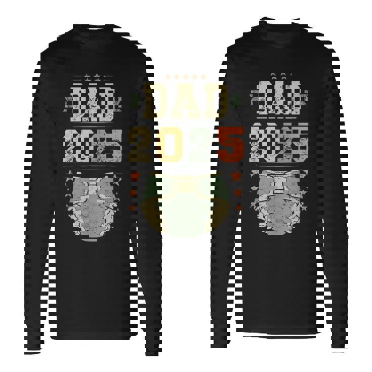 Dad 2025 年生パパ、新米パパ、初めてのパパ 長袖Tシャツ