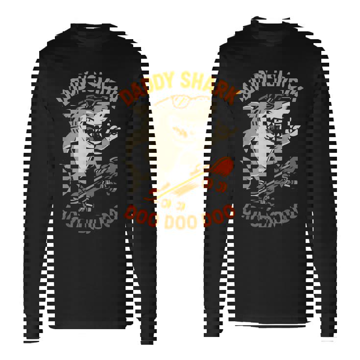 Daddyhark メンズ サーフショップ シャーク。 長袖Tシャツ