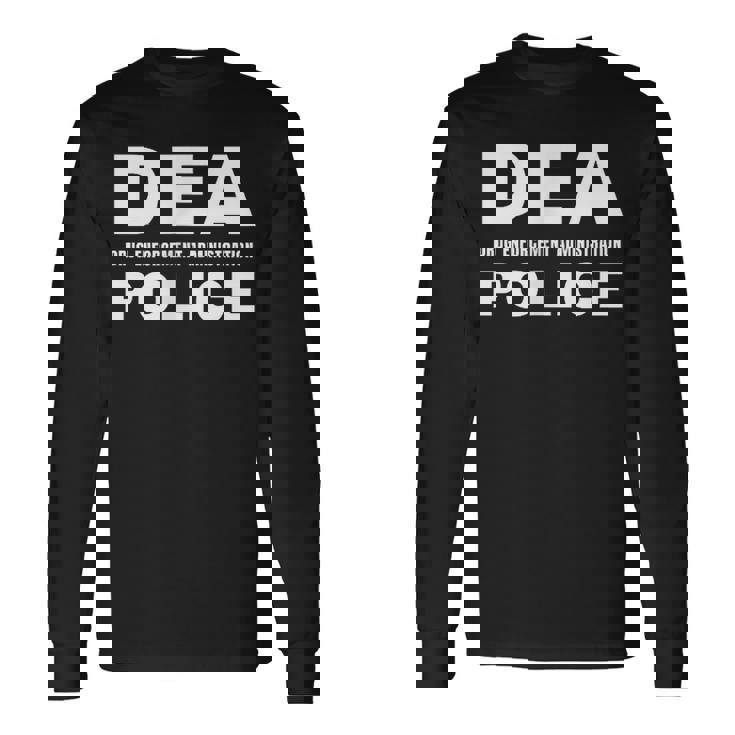 Dea 警察官 麻薬取締局 フロントサイド 長袖Tシャツ