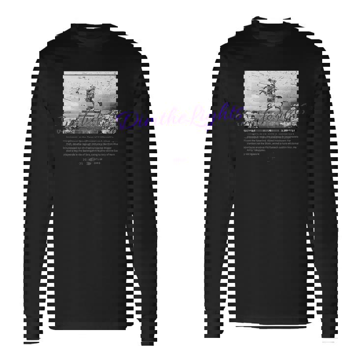 Dim The Lights 005 メンズ ロック ライブ フェス バンド 音楽 最上義光 男女兼用 キッズ 長袖Tシャツ