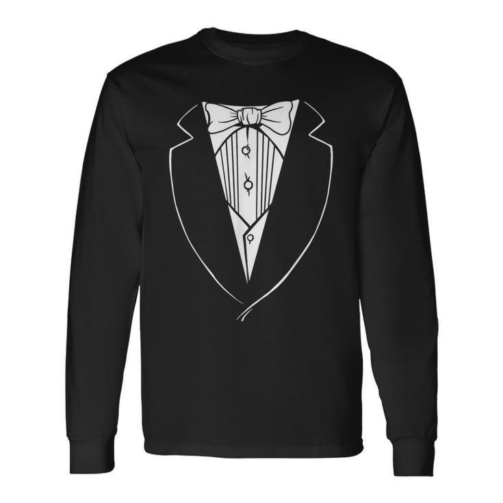 Divertido Traje De Cena Clásico Traje De Fiesta Regalo Camiseta de manga larga