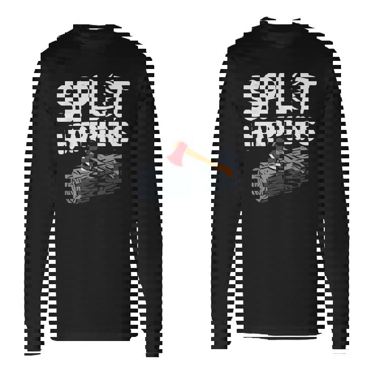 Diy 薪加工 木割り 薪割り 薪割り 長袖Tシャツ