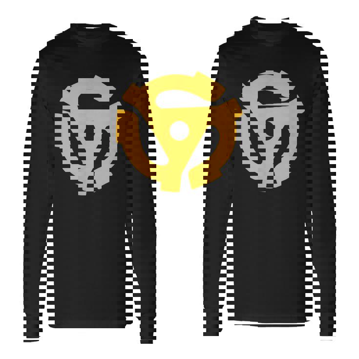 Dj 45Rpmアダプター ターンテーブルミュージック 長袖Tシャツ
