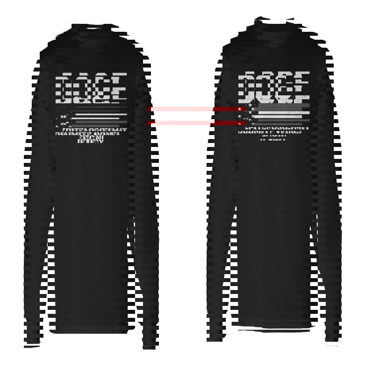 Doge DOGE 政府効率省 長袖Tシャツ