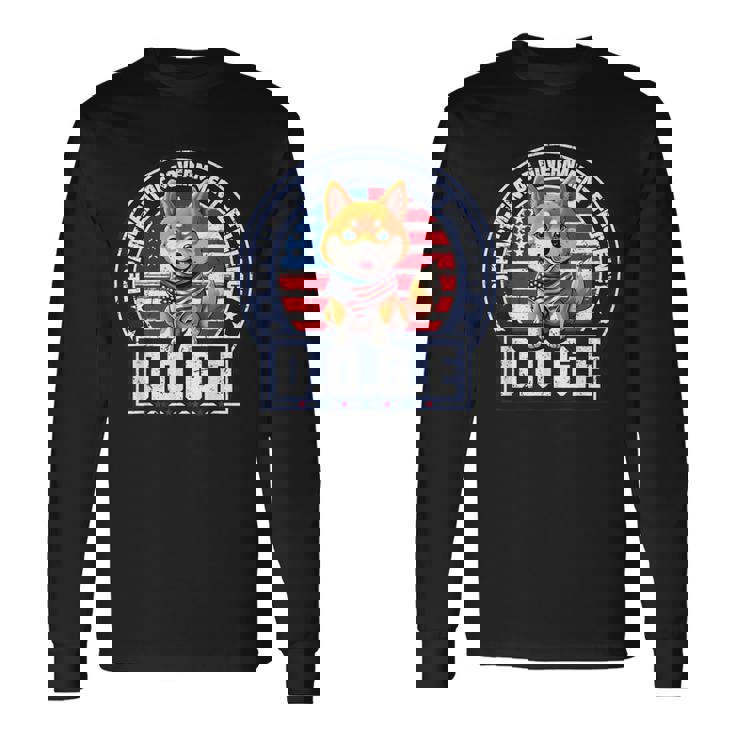 Doge DOGE 政府効率省 長袖Tシャツ