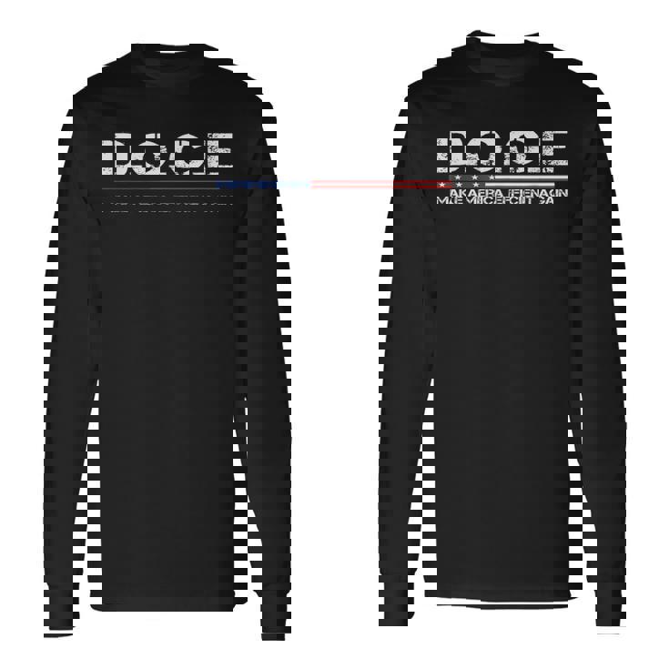 DOGE 政府効率省 Usa 長袖Tシャツ