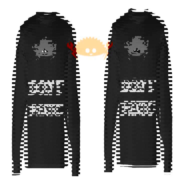 Don't Panic Rustacean Ferris The Crab Rustプログラミング 長袖tシャツ 長袖Tシャツ