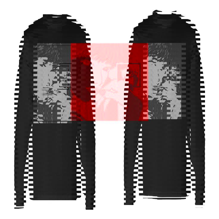 Dot Pattern Original Icon Official Illustration Red 長袖Tシャツ