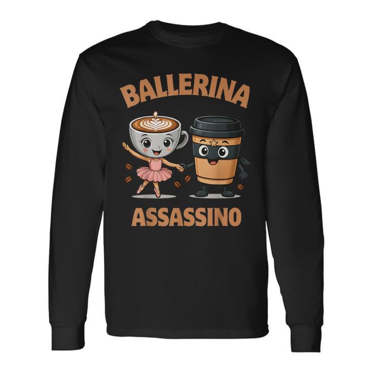 Sweat-shirt Enfant 100% Coton Italien - Motif Ballerina Cappuccina - Coupe 3D Extensible, Doux, Anti-bouloches - Taille 100 à 160