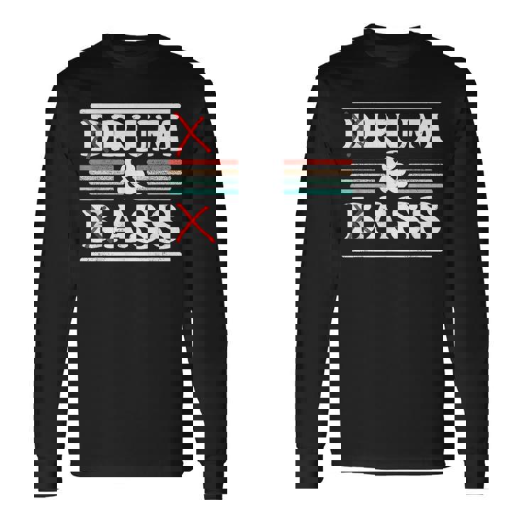 Drum & Bass Rum & Ass Retrointageibes Team 長袖Tシャツ