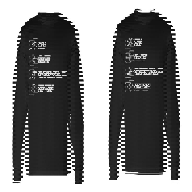 Eatleep Fight Bulls Repeat Bullsシリーズ ロデオクラウン 長袖Tシャツ