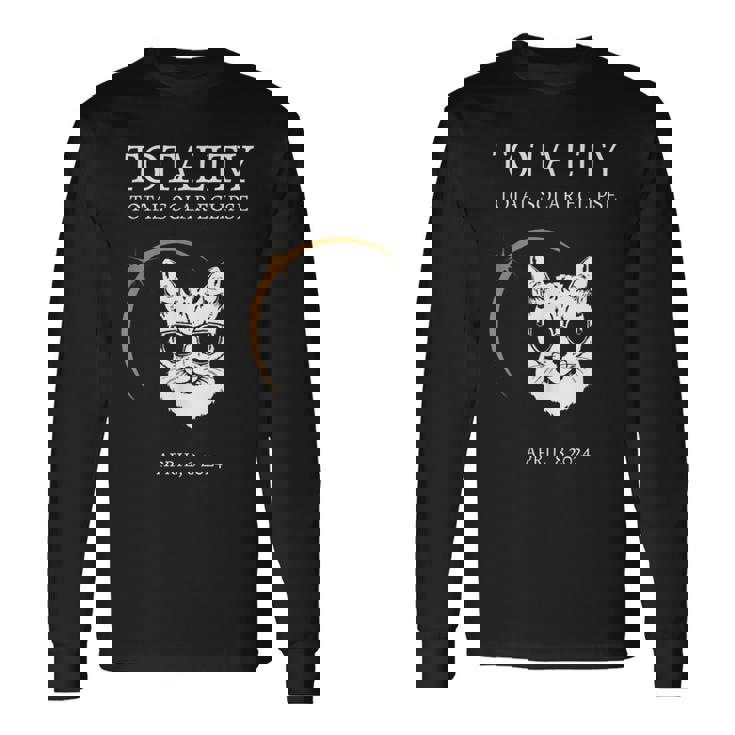 Eclipse Glasses 2024 猫 エクリプス サングラス 長袖Tシャツ