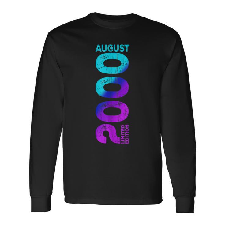 Edición Limitada Agosto 2000 Año 2000 Retro 2000 Camiseta de manga larga