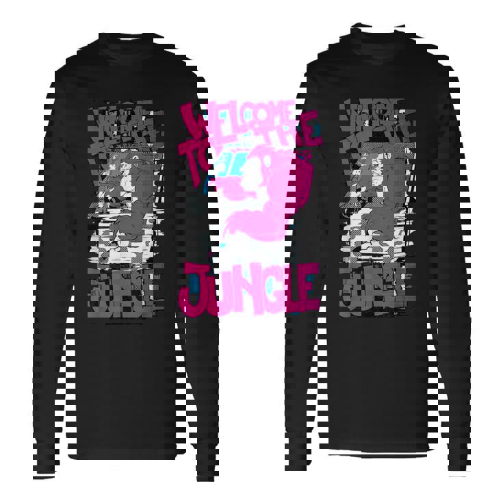 Edmトリッピーゴリラジャングルダンスミュージックレイブフェスティバル 長袖Tシャツ