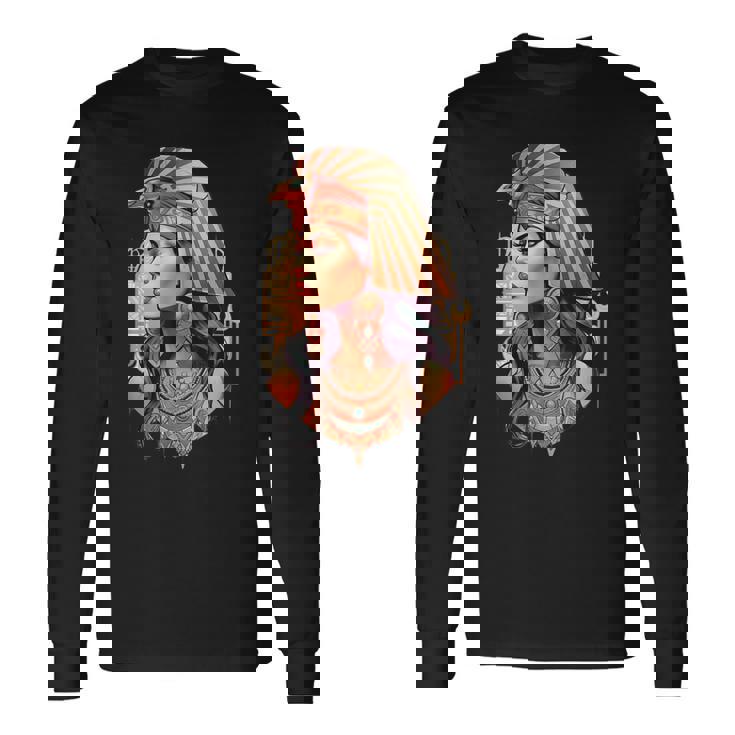 Egipto Reina Cleopatra Camiseta de manga larga