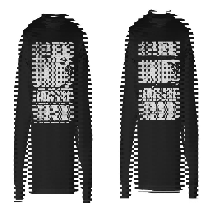 El Pueblo Unido Jamaseraencido Protestlogan 長袖Tシャツ