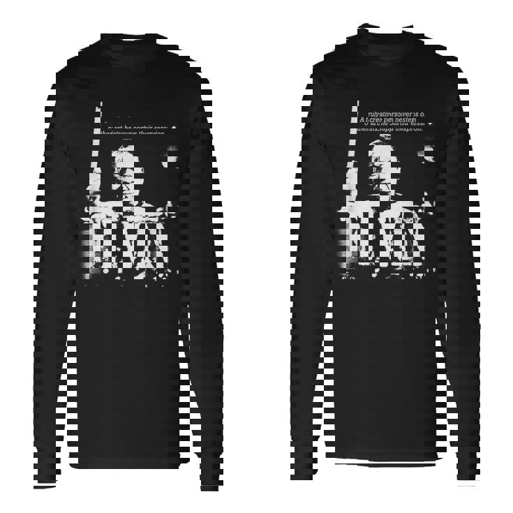 Elvin Jazz Wisdom Drummer Musician 1色 長袖Tシャツ