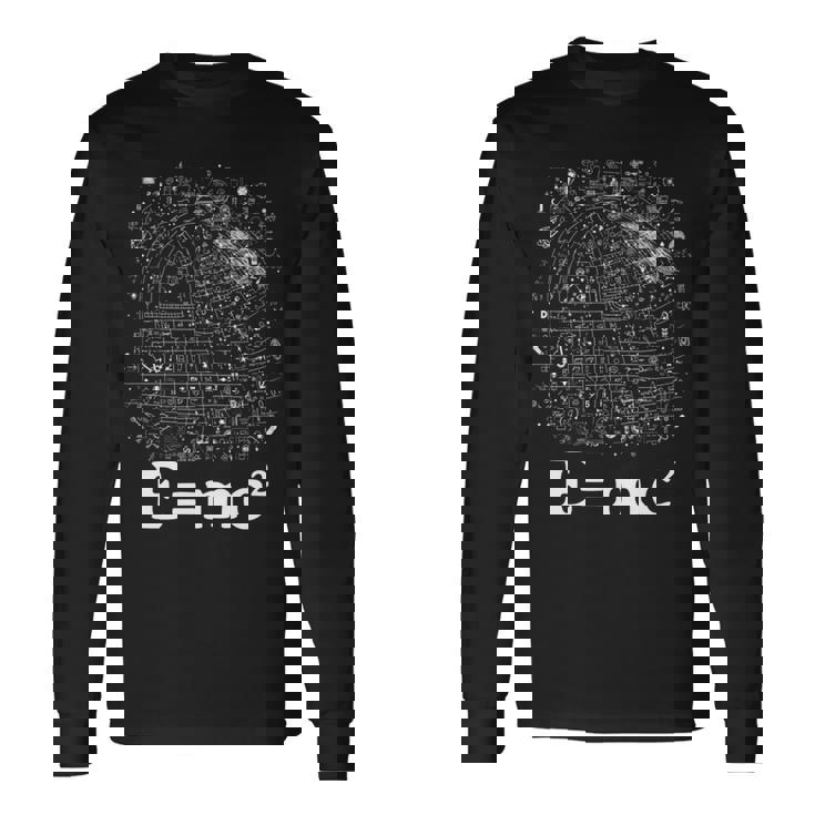 EMc2 方程式 物理学 相対性理論 数学 数学 長袖tシャツ 長袖Tシャツ