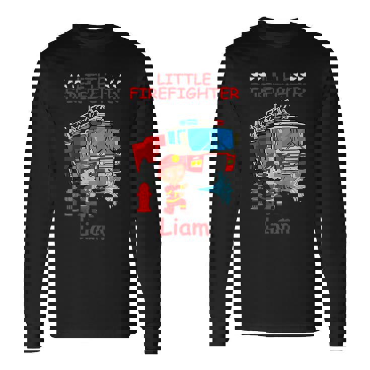 Enfant Camion De Pompiers Pour Enfants Duervice D'incendie Petit T-shirt à manches longues