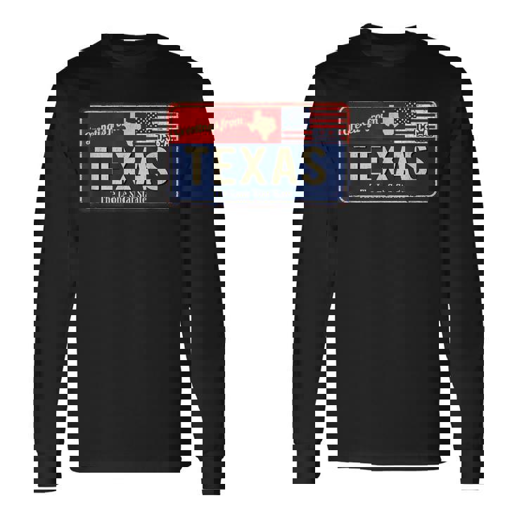 Enjoy Wear Cool Texas Wildintage Texas Usa 長袖Tシャツ