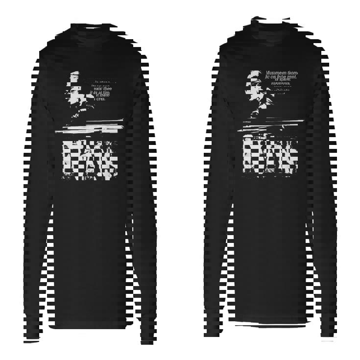 Evans Jazz Wisdom ピアニスト ミュージシャン 1色 長袖Tシャツ ギフトのアイデア