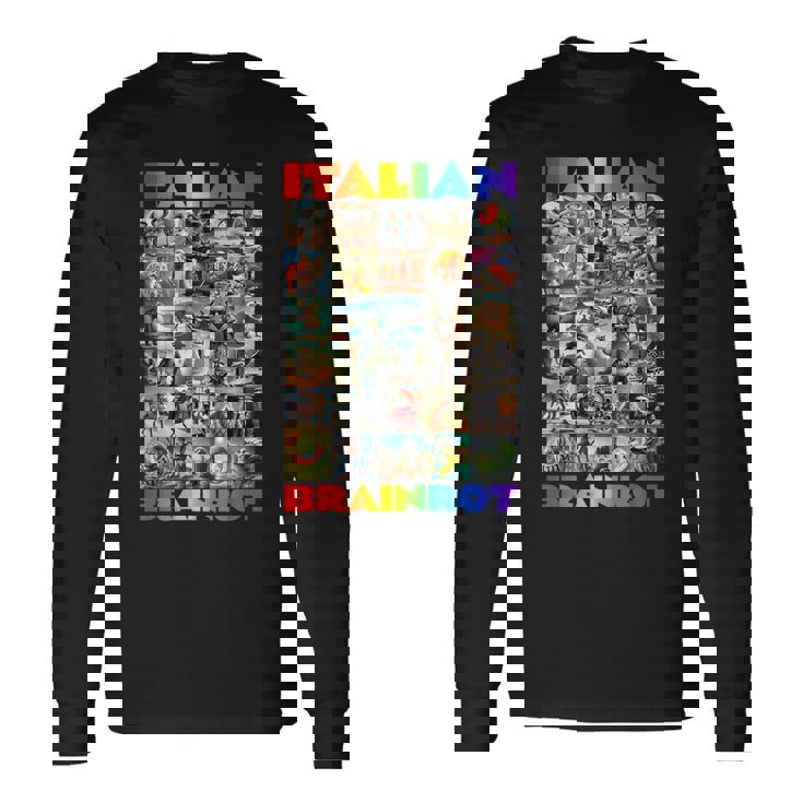 Every Italian Brainrot Meme Italian Brainrotコレクション 長袖Tシャツ