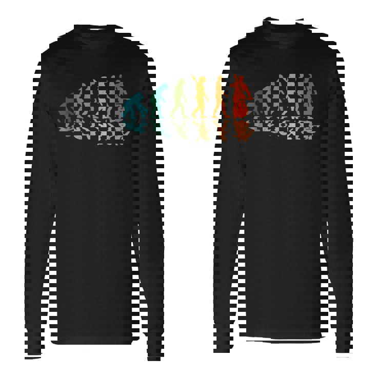 Evolution コントラバスプレーヤー 長袖Tシャツ