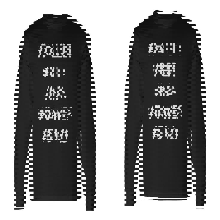 Excelデザインの面白い会計士シャツのエラー 長袖Tシャツ