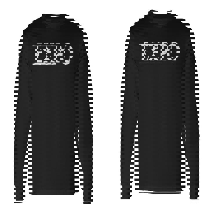 Expo 英単語アパレル 長袖Tシャツ