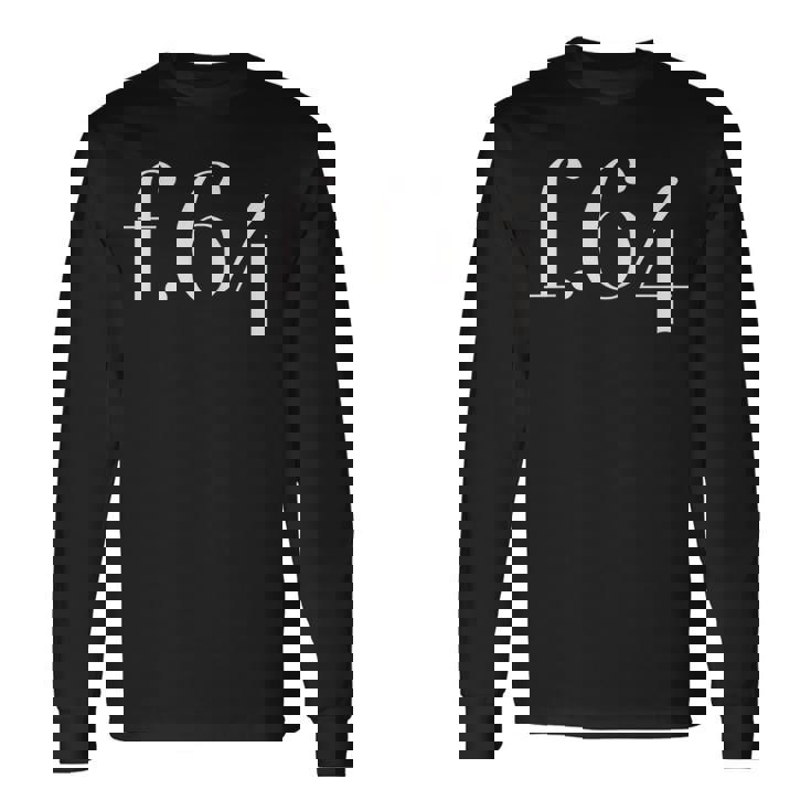 F64 太字 オフセンター 書体 長袖Tシャツ