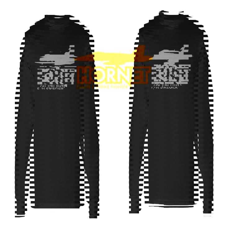 FA-18 ホーネット 長袖Tシャツ